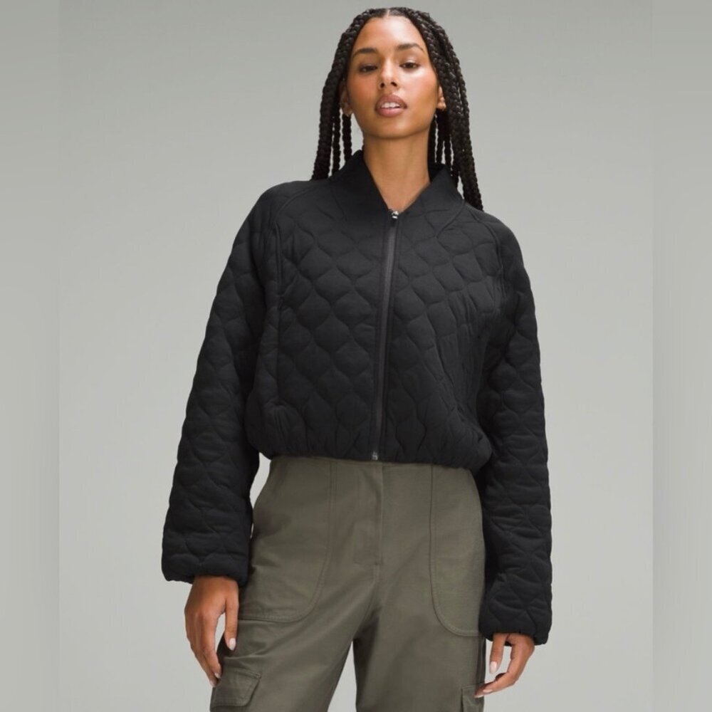 Lululemon 6 Women Puffer Bomber Jacket Reversible Outdoors Running Hiking